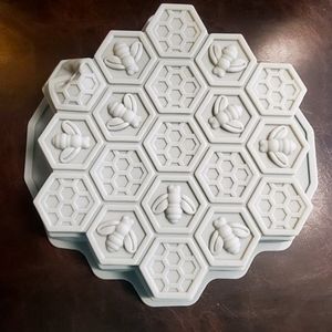 3d Honeycomb Bee Silicone Mold.